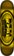 Real DBX Oval Full Shape Skateboard Deck - yellow