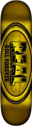 Real DBX Oval Full Shape Skateboard Deck - yellow