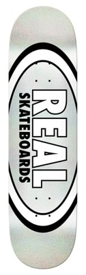 Real Easy Rider Oval Skateboard Deck - metallic white - view large