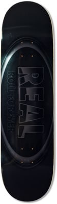 Real DBX Oval Skateboard Deck - silver foil - view large