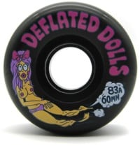 Haze Wheels Deflated Dolls 2 Cruiser Skateboard Wheels - black (83a)