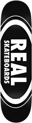 Real Team Classic Oval Skateboard Deck - black - view large