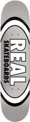 Real Team Classic Oval Skateboard Deck - grey