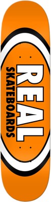 Real Team Classic Oval Skateboard Deck - orange - view large