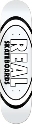 Real Team Classic Oval Skateboard Deck - white - view large