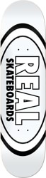 Real Team Classic Oval Skateboard Deck - white