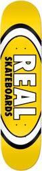 Real Team Classic Oval Skateboard Deck - yellow