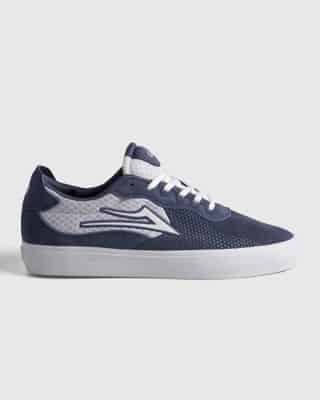 Lakai Essex Skate Shoes - light navy suede white - view large