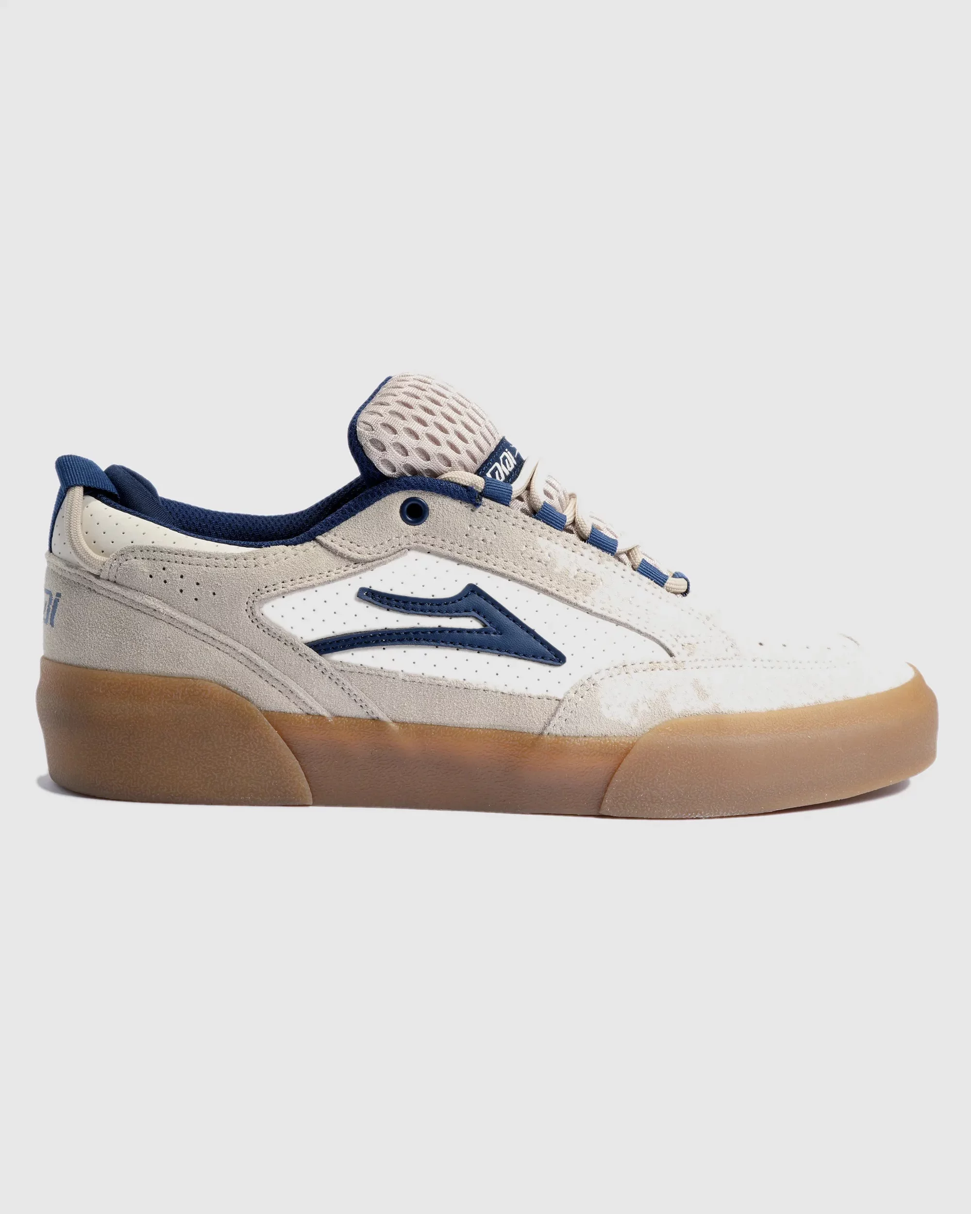 Lakai Aran Skate Shoes - whisper white suede | Tactics