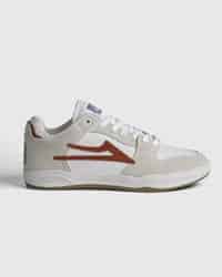 Lakai Telford Low Skate Shoes - (jacker) white suede