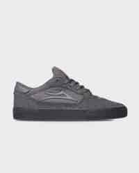 Lakai Cambridge Skate Shoes - charcoal non perforated suede