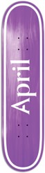 April OG Logo Skateboard Deck - purple