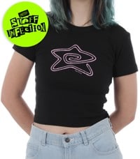 Women's Spiral Star Crop T-Shirt
